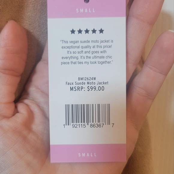 BB Dakota Steve Madden Moto jacket NWT size S - Picture 7 of 7
